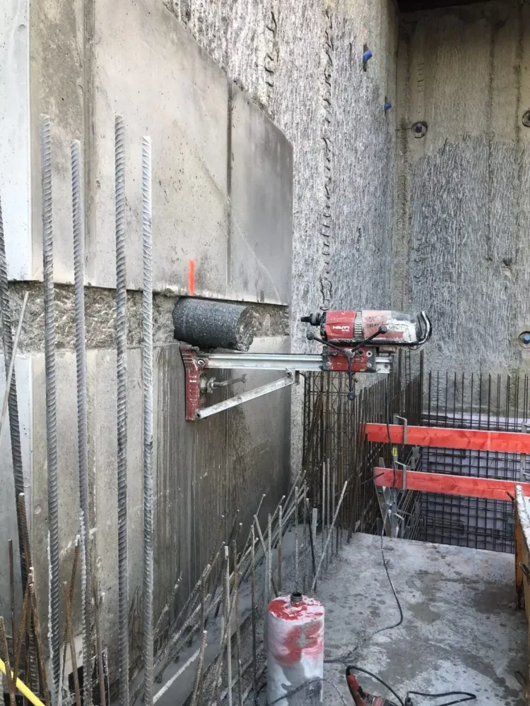 Großprojekt Bohrpfahlwand