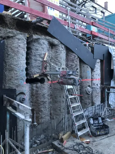 Kernbohrung Beton für architektonische Umgestaltungen